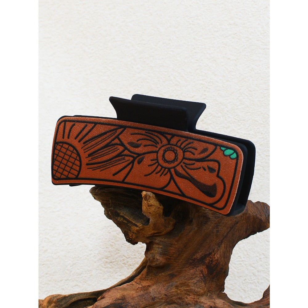 Wholesale Western Style Sunflower Hair Clip Shark Clip